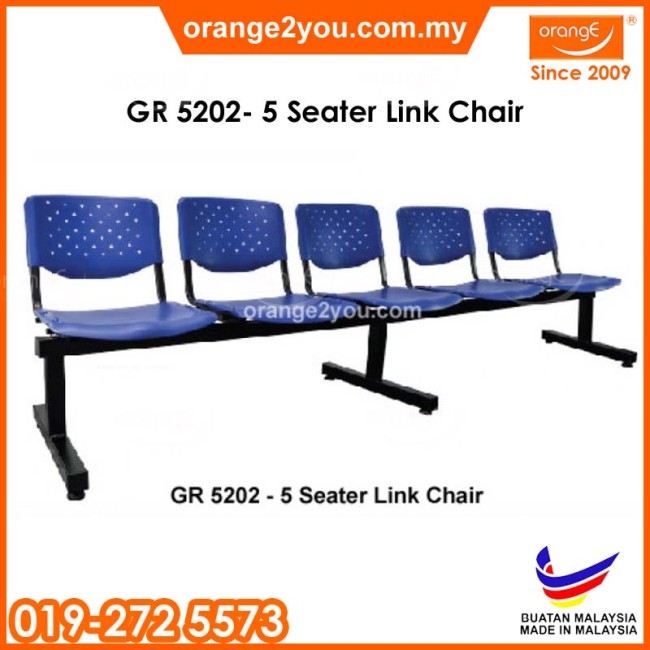 GR 5202 - 5 Seater Link Chair | Klinik Hospital Waiting Chair